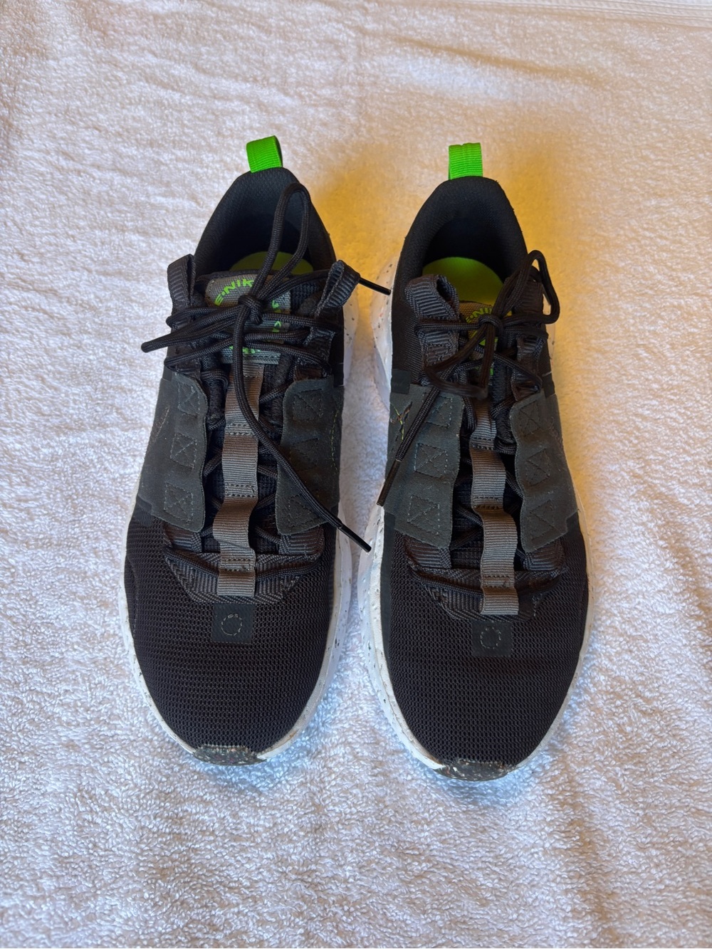Nike - Men’s Crater Impact Run Shoes w/Neon Green Accents style DB2477-001. Sz 7